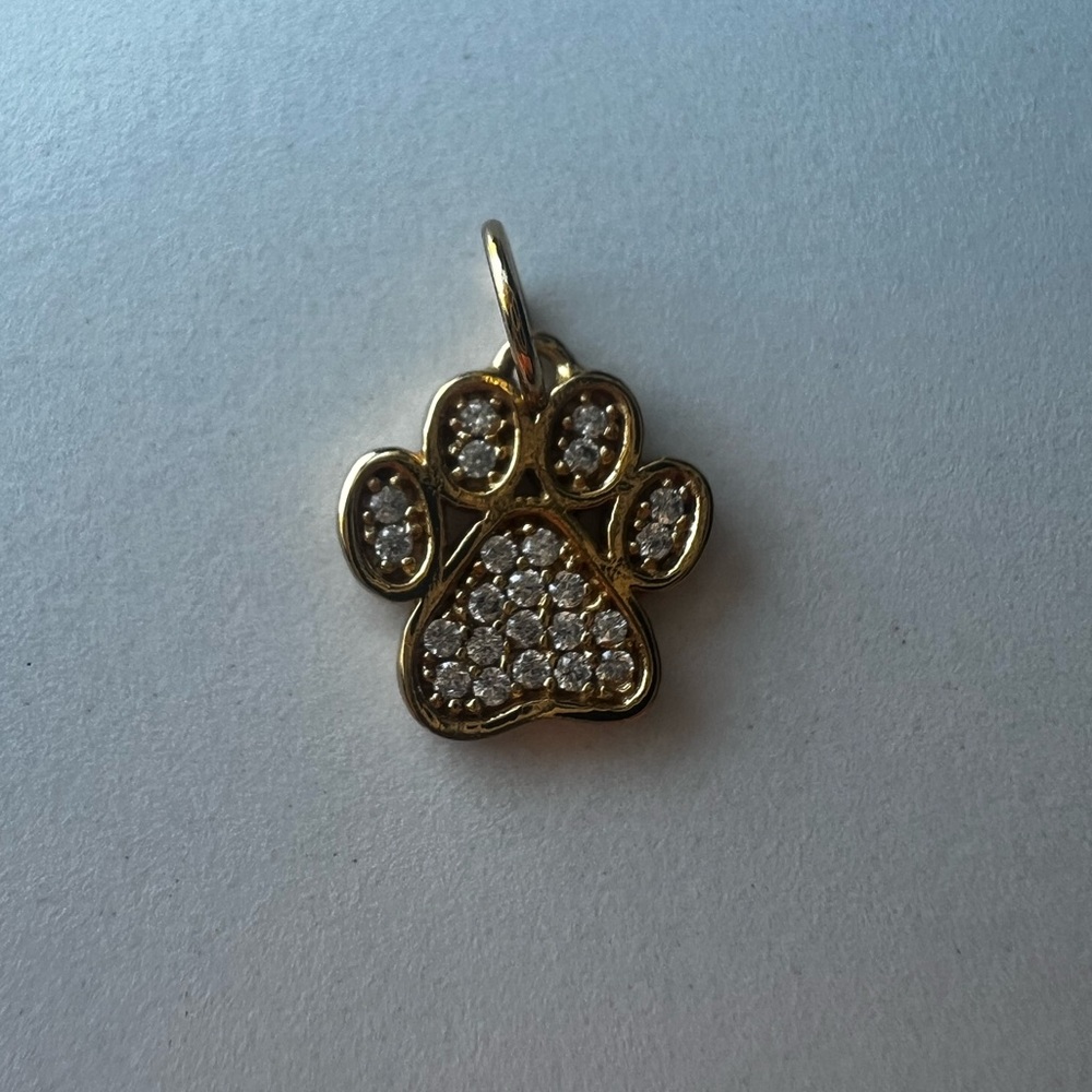 18k Gold Paw 🐾 Necklace Charm.